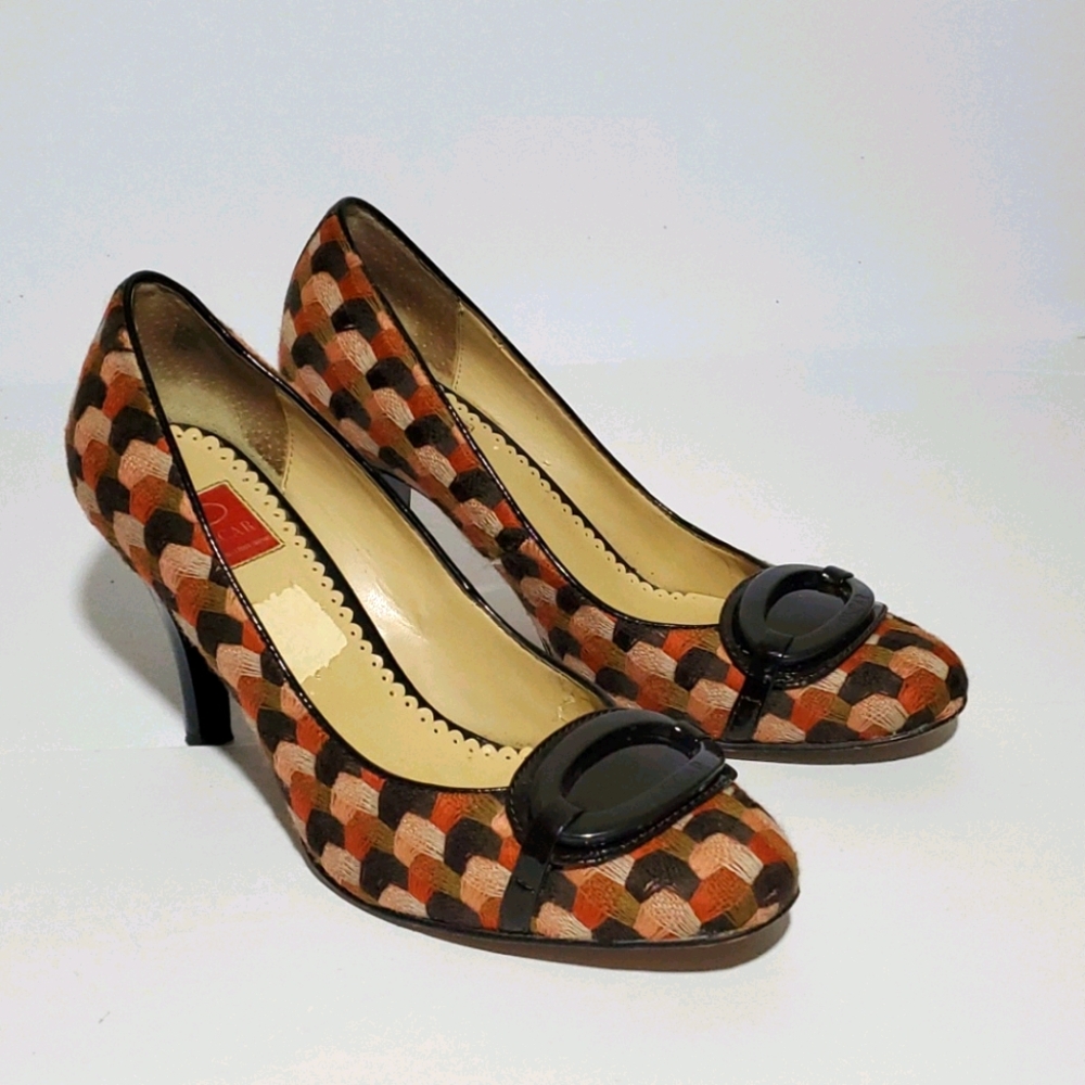 Oscar De La Renta Fabric Heels